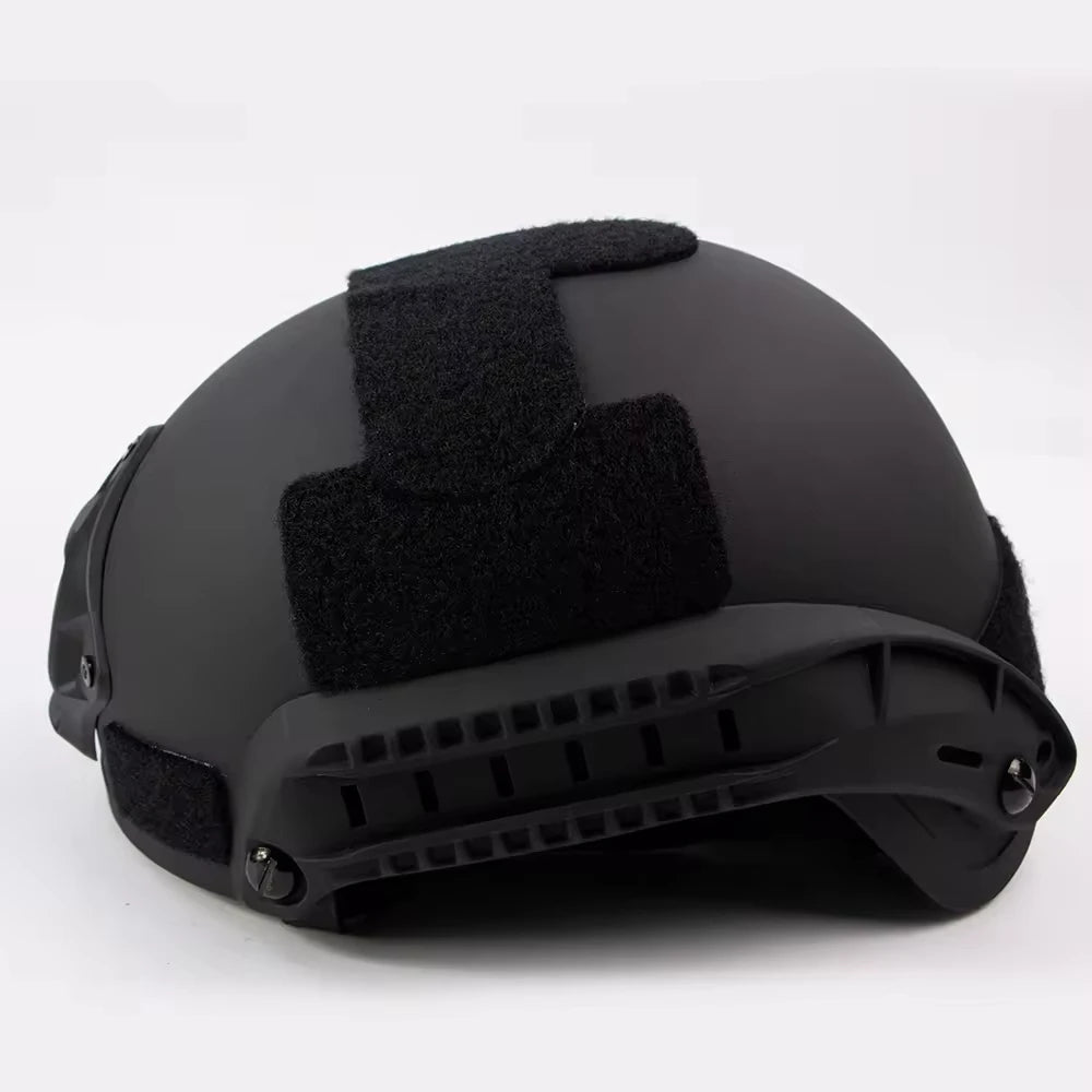 BOOIU MICH 2001 Tactical Helmet Helmet with Adjustable Chin Strap Night Vision Mount Side Rail Cycling CS Paintball Game Helmets