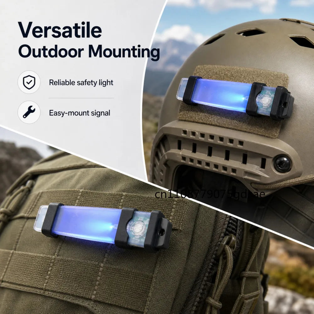 Tactical FMA Helmet Safety Flashing Light IR Strobe Waterproof Outdoor Equipment Survival Signal Light Hiking Cycling Lamp