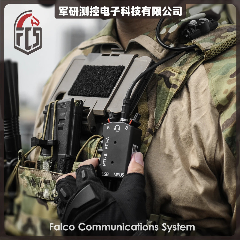 2024FCS-TACTICAL Metal CNC MPU5 MK II DUAL PTT Tactical Communication Headset and Radio Accessories Adjust Radio Volume Function