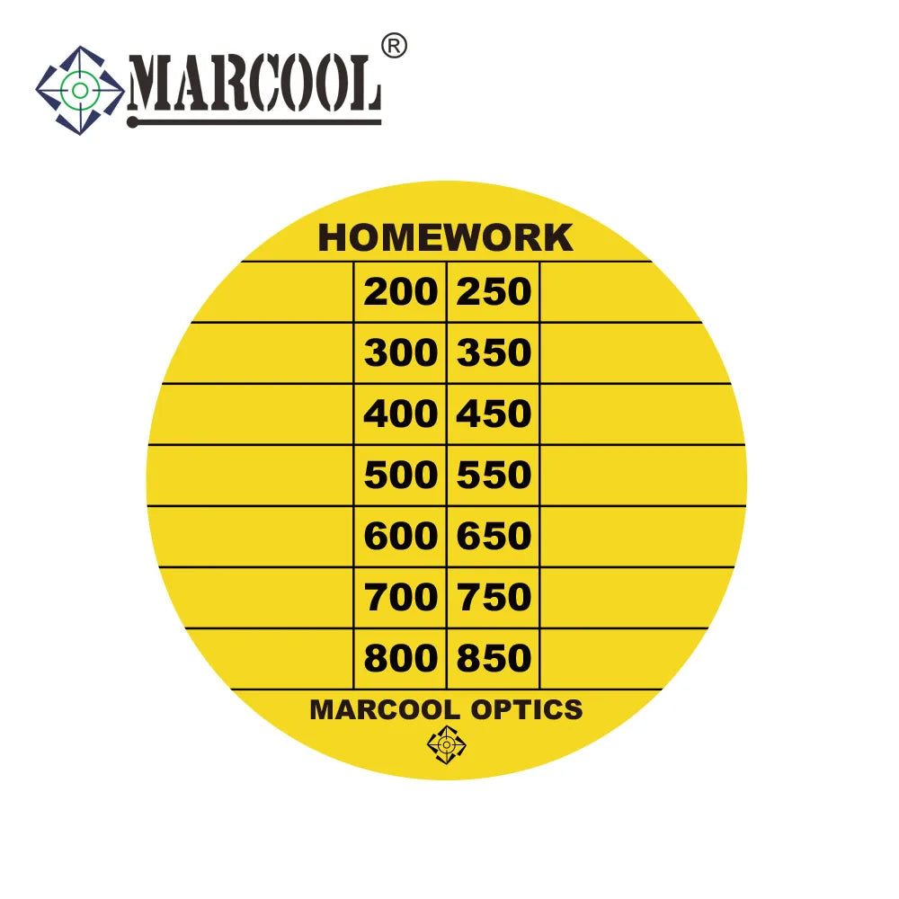 MARCOOL 10Pcs/20Pcs Turret Stickers Scope DOPE Sticker Recording Drop Yellow Hunting Optics Accessoires