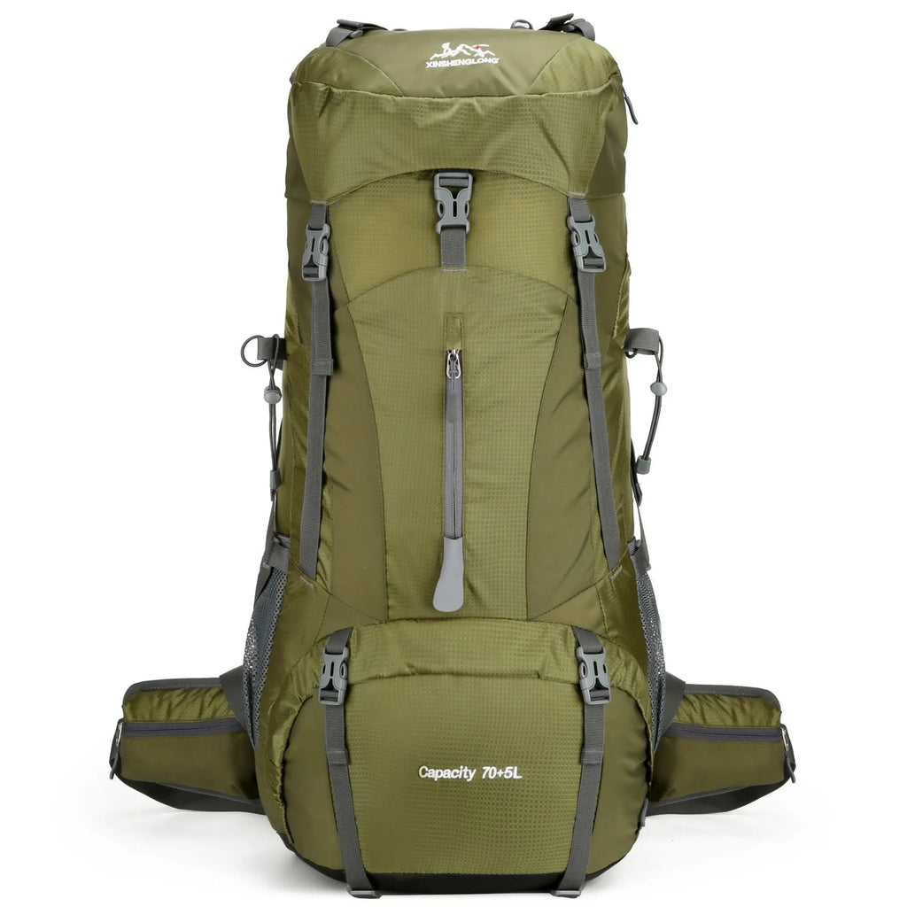70+5L Hiking Backpack Men Women Large Capacity Outdoor Camping Rucksack Waterproof Travel Bag Mountaineering Trekking Bag