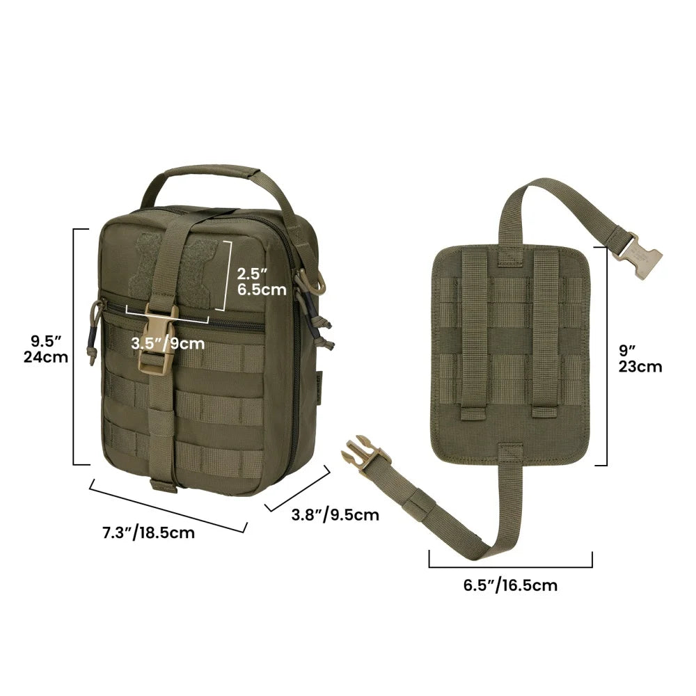 Outdoor EDC Pouch Tactical  Nylon Handbag First Aid Survival Bag Utility Molle Accessory Bag Waist Bag  Portable Storage Bags