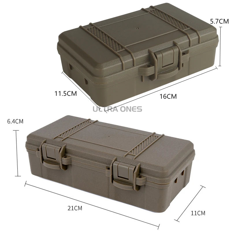 Molle Tactical Flahslight Battery Storage Case Shooting Hunting Tools Equipment Box Double Sponge Shockproof Lockable Pouch