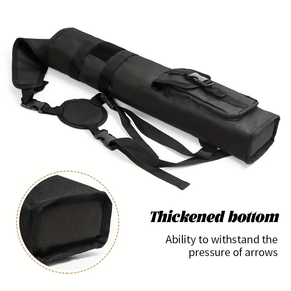 Tactical Arrows Bag Archery Lightweight Back Arrow Quiver Dual Use Fold Compact Hip  with Molle System Pocket Hanged for Hunt