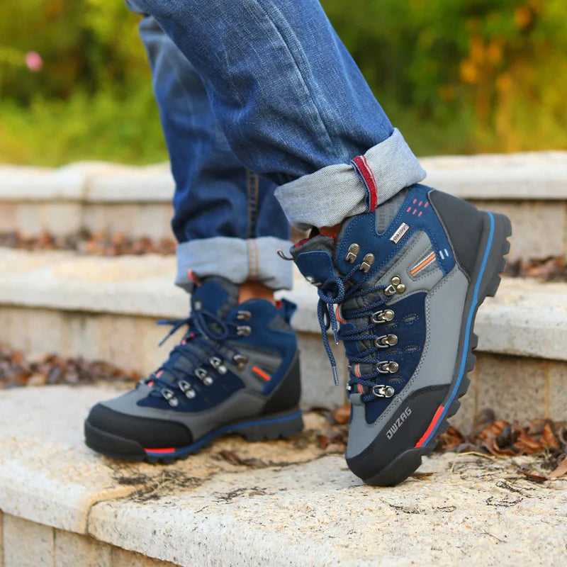 2025 New Waterproof Hiking Boots Men Shoes Summer Trekking Mountain Shoes Walking Boots Big Men Outdoor Footwear Climbing Winter