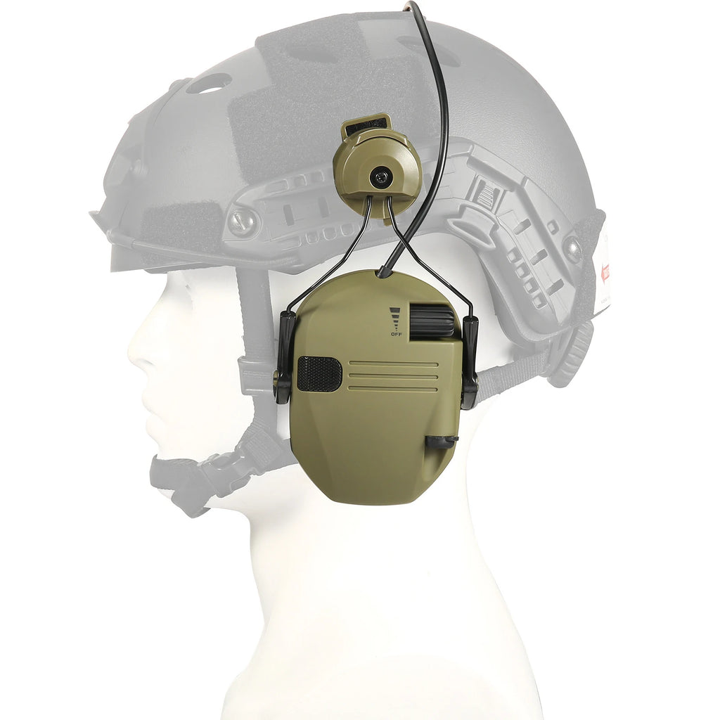 New Generation WK Helmet VersionTactical Electronic Shooting Earmuff Anti-noise Headphone NRR23dB