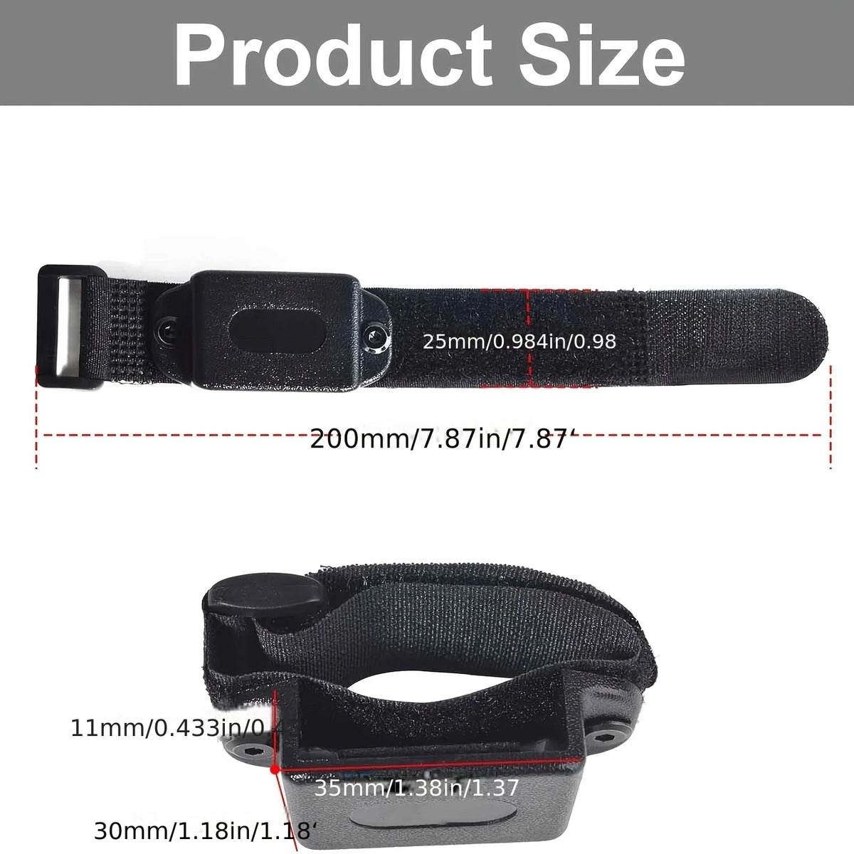 1Pc Walkie Talkie Mount Quick Release Bracket Adjustable Hook Arm Strap Zip Tie For Backpack Strap Outdoor Radio Holder Gear