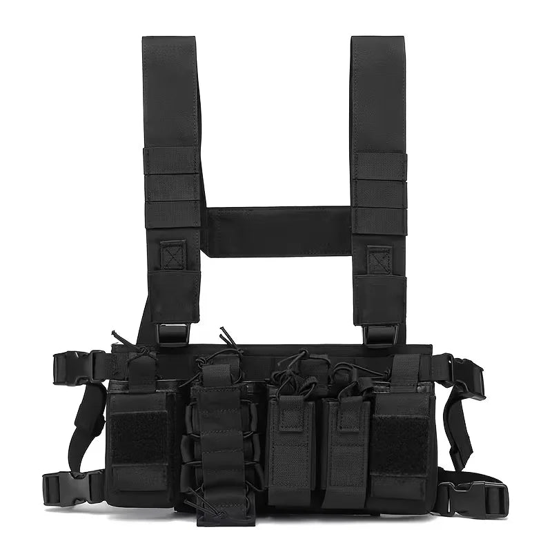 D3 Tactical Chest Rig Airsoft Paintball Hunting Sport Vest with Molle Open-Top Magazine Pouch