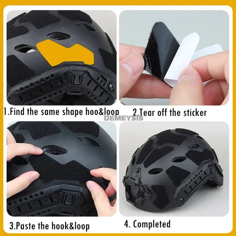 Tactical Helmet Magic Sticker Airsoft Shooting Hunting FAST Helmets Fastener Sticky Hook and Loop Helmet Accessories Patches