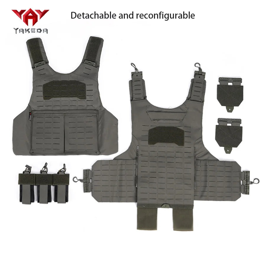 Hidden triple bag vest with wear-resistant and tear resistant fabric that is three times more durable than conventional ones
