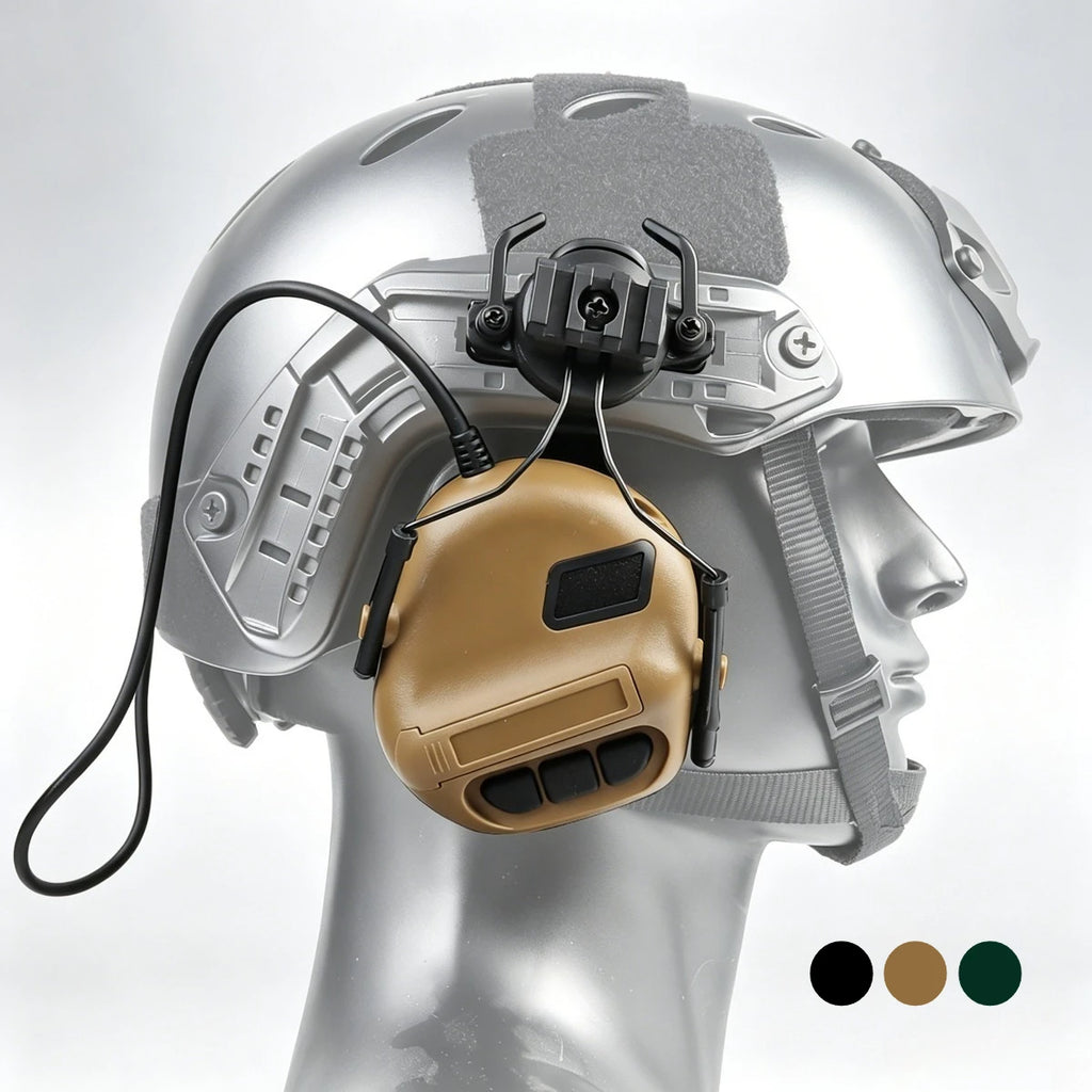 Helmet Headset Tactical Noise Reduction Version Fifth Generation Foldable Helmet Headphones Hunting PTT Adapter Accessories