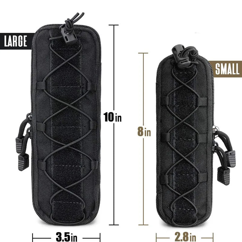 Nylon EDC Knife Sheath Molle System Pouch Folding Knife Holder For Belt Outdoor Daily Carry