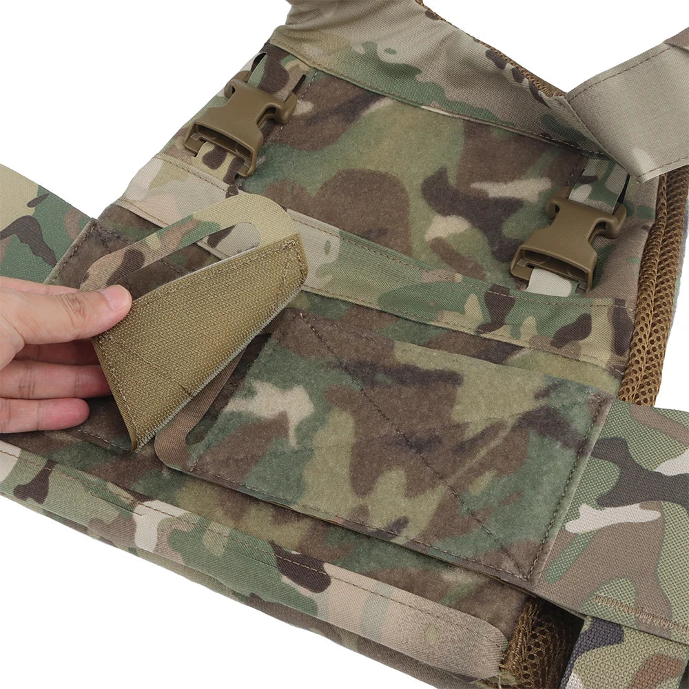 Tactical Vest FCPC Minimalistic Multi-Mission Plate Carrier Ferro Style Slickster Lightweight Airsoft V5 Vest with 25MM Clasp