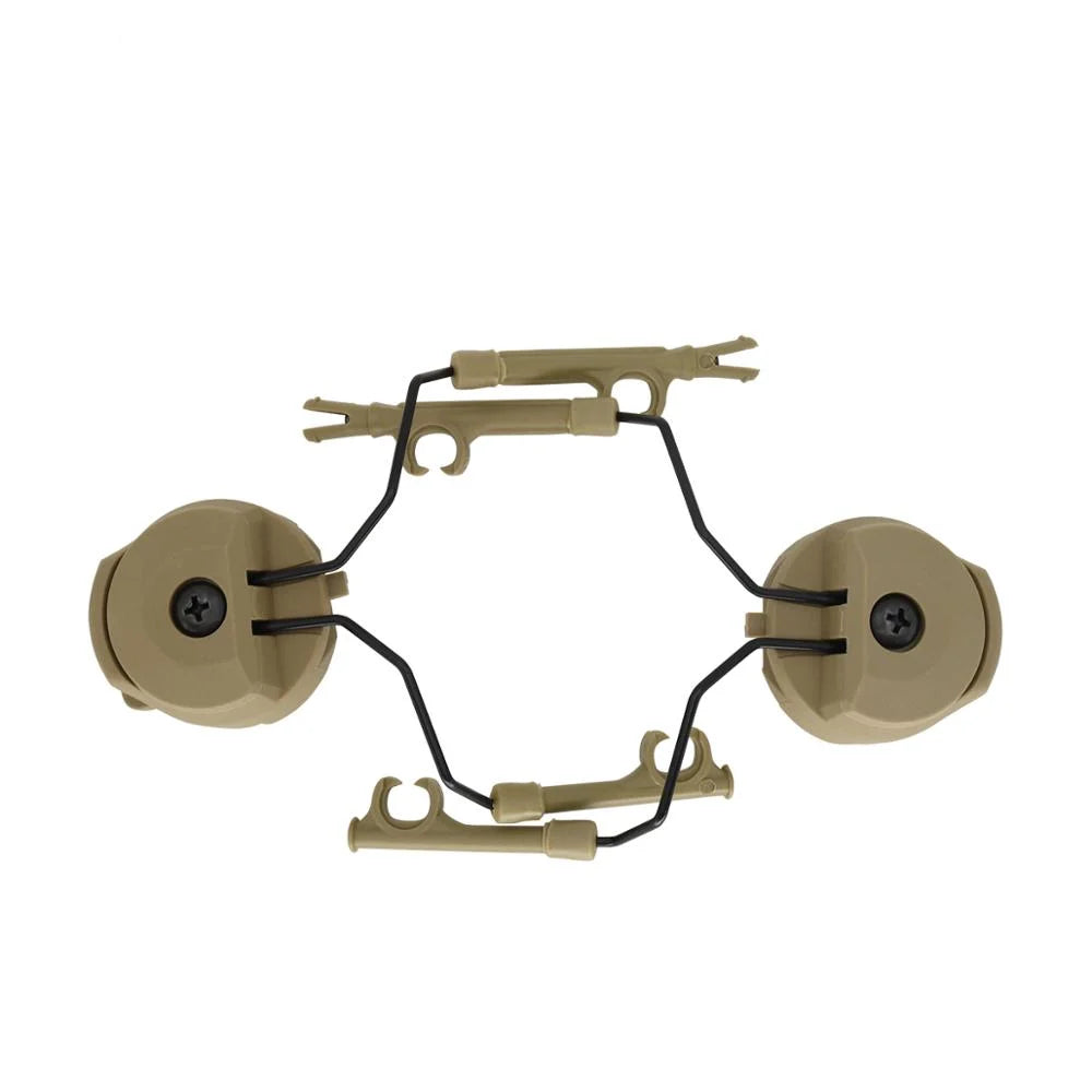 1 Pairs Tactical Headset Bracket Fast Ops Core Helmet ARC Rail Adapter Set Comtac II  Noise Cancelling Headset
