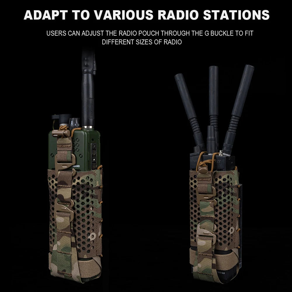 ARC Tactical Walkie-Talkie Bag Radio Pouch Universal MOLLE Bag for Outdoor Airsoft Hunting Camping Motorcycle Interphone Holster