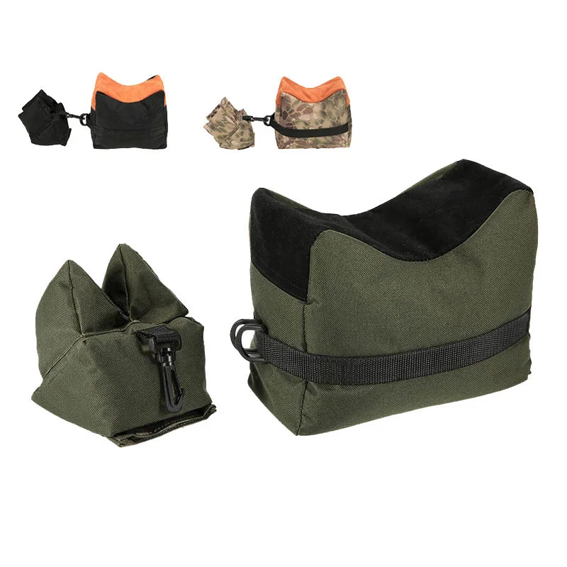Front & Rear Hunting Tactical Bag Support Stand Pouch Unfilled Sandbag Shooting Rest Gun Accessories Bag