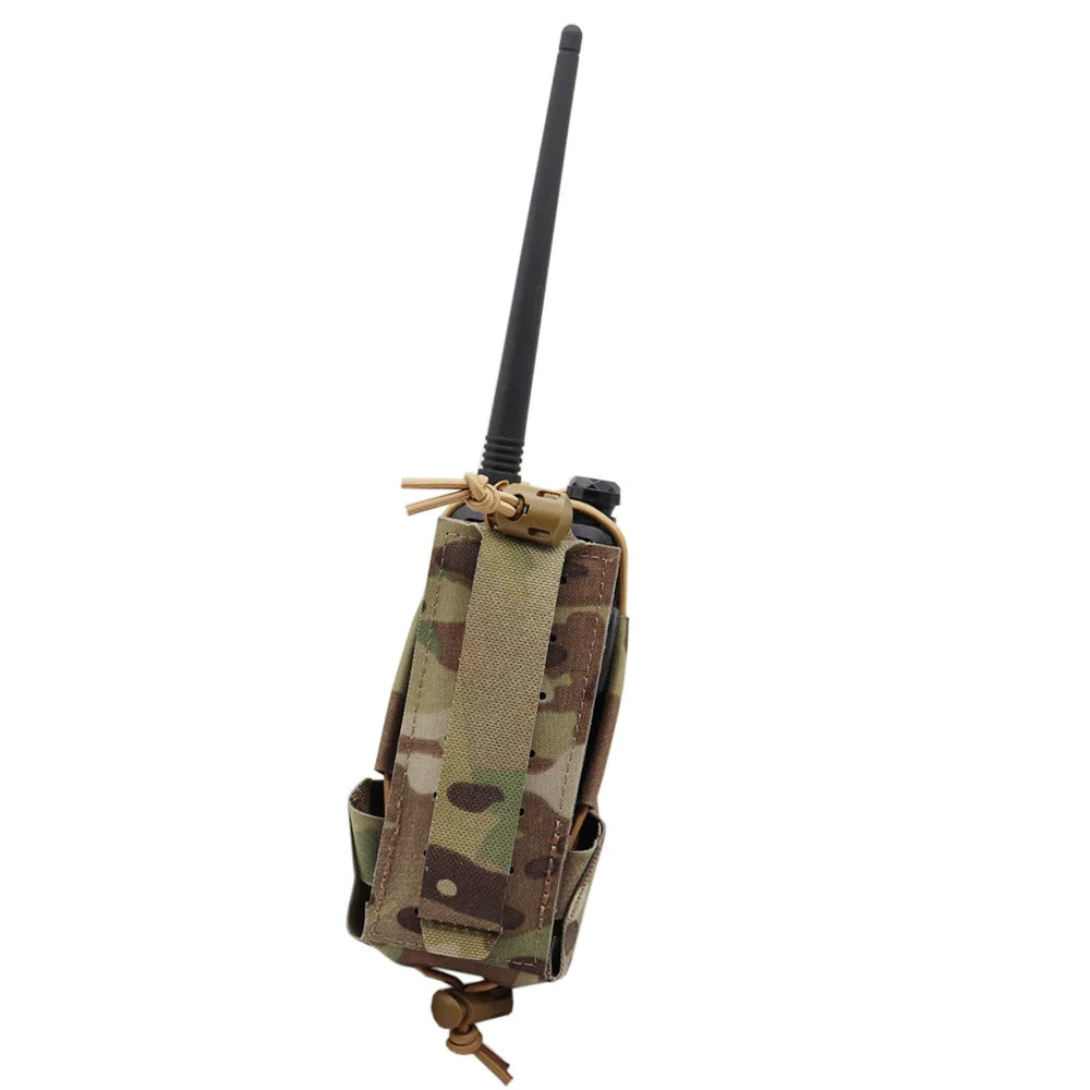 Molle Tactical Gridlok Radio Pouch UV5R UV82 BAOFENG/POFUNG Walkie Talkie Bag Intercom Pouch For Hunting Airsoft