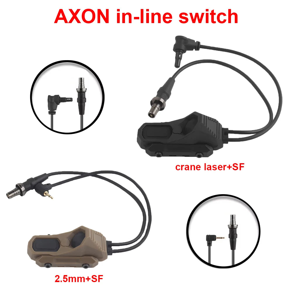 Flashlight Remote Dual Function Switch Button Tactical Airsoft Pressure Switch for PEQ-15 NGAL Laser and Tactical Flashlights