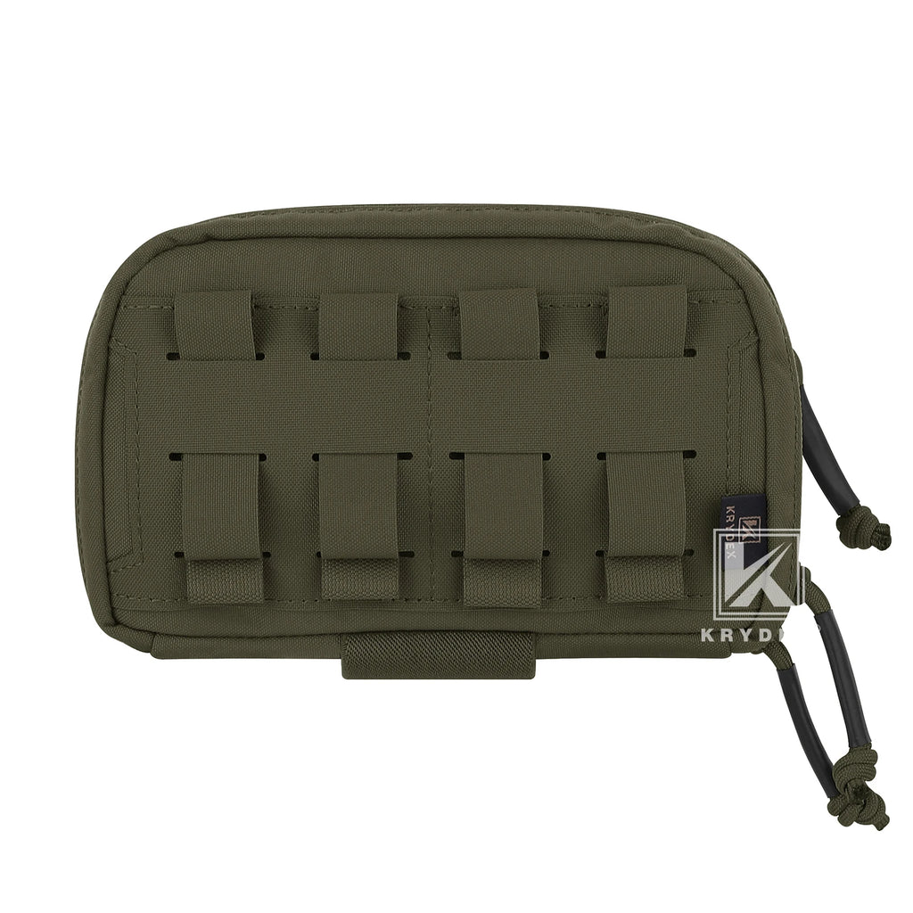 KRYDEX Tactical Admin Pouch Chest Bag MOLLE Utility Pouch Front Pocket for Vest and Chest Rig Camping Outdoor Accessories