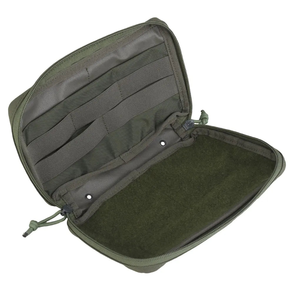 Two-Way Zipper ARC Pouch Nylon GP Admin Pouch MOLLE-Compatible for Plate Carrier Multi-Purpose Hunting Airsoft Accessories