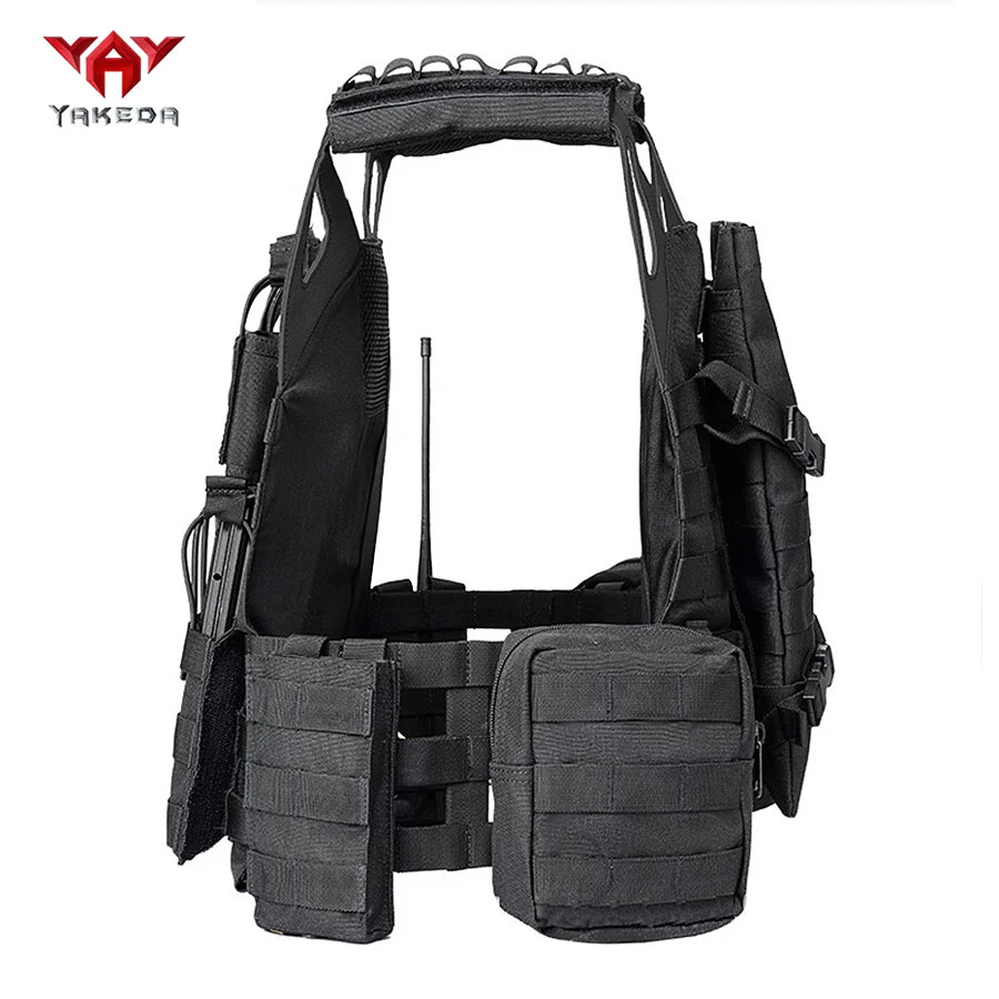 YAKEDA outdoor multi-functional hunting vest with Molle expansion system, multiple equipment packages Magic Sticky