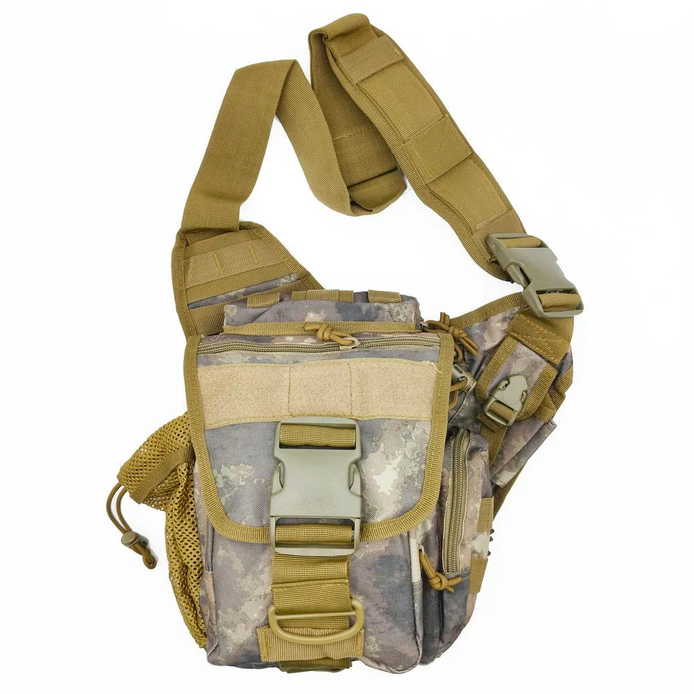 Outdoor Waterproof Hunting Messenger bag camo Shoulder Bag Cycling Crossbody Chest Single Bag Travel Climbing Camping Handbag
