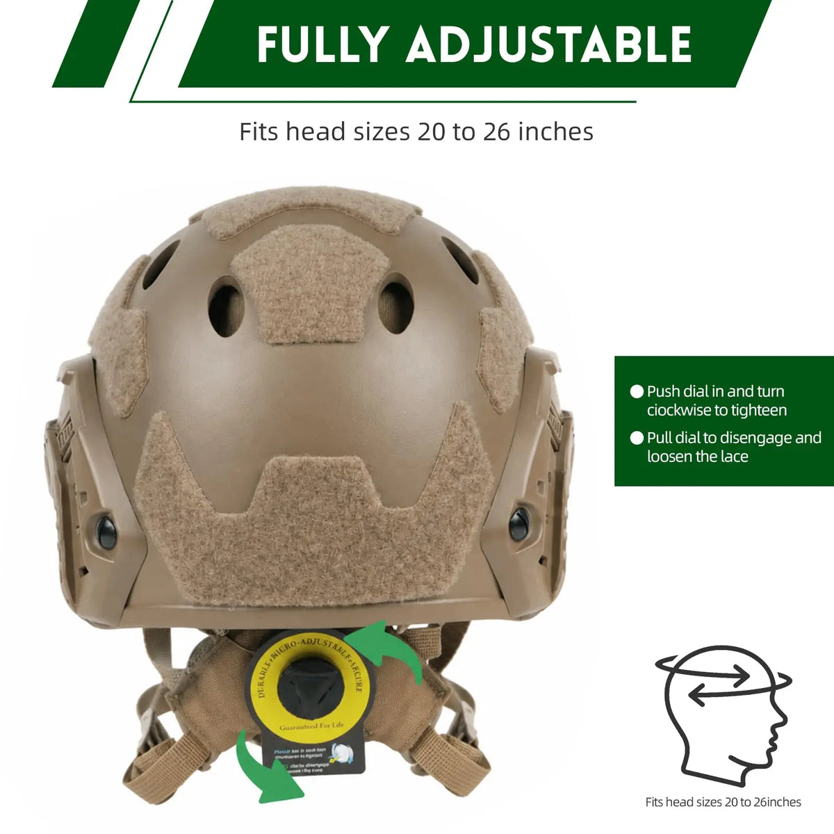 Tactical Helmet with Cover Counterweight Pouch Adjustable Fast Helmet for Airsoft Paintball Hunting CS Military Gear