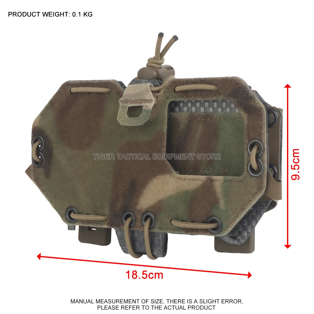 MOLLE Map Navigation Mount Tactical Phone Case H Style Smartphone Admin Panel for Airsoft Hunting Vest Plate Carrier Accessories
