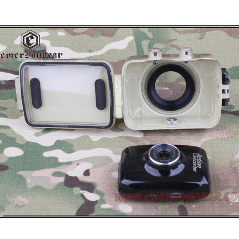 Tactical Mini Helmet Camera Video And Photo Recorder with LCD Adjustable Angle for FAST Helmet Compatible with Military And Outd