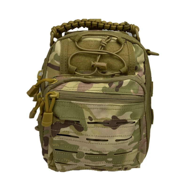 Tactical Molle Laser Punching Bag Portable Sport Crossbody Bag Outdoor Hiking Camping Sport Shoulder Bag Check Bag