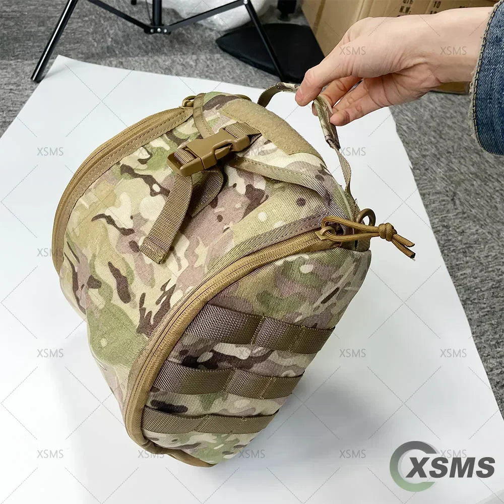 Tactical Fast Helmet Pack Helmet Storage Bag Outdoor Hiking Sports Motorcycle Cycling Carrying Pouch for Hunting Accessories