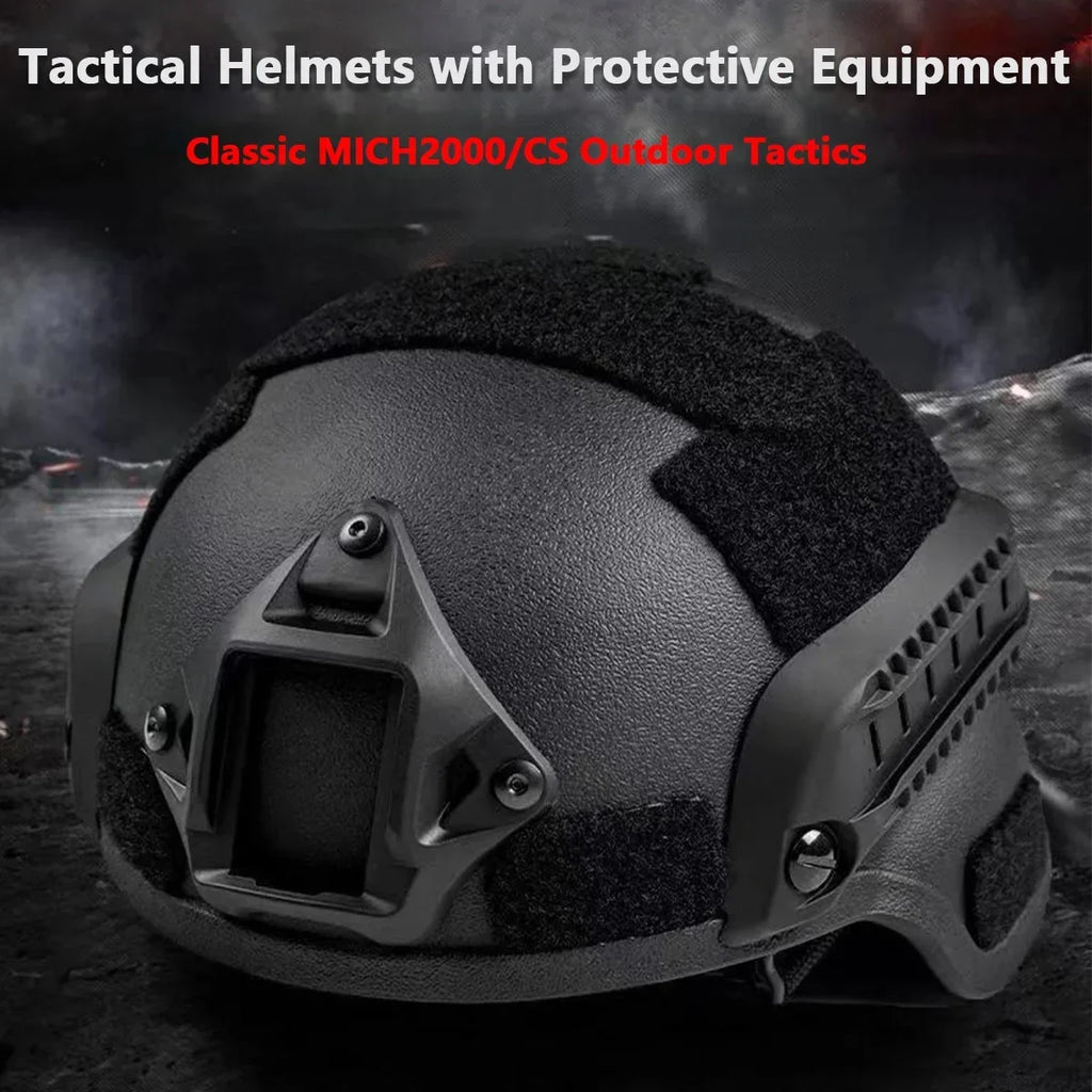 Tactical MICH2000 FAST Helmet ABS Plastic MH Helmets Tactical MICH 2000 Helmet Cover Painball CS Riding Protect Accessories