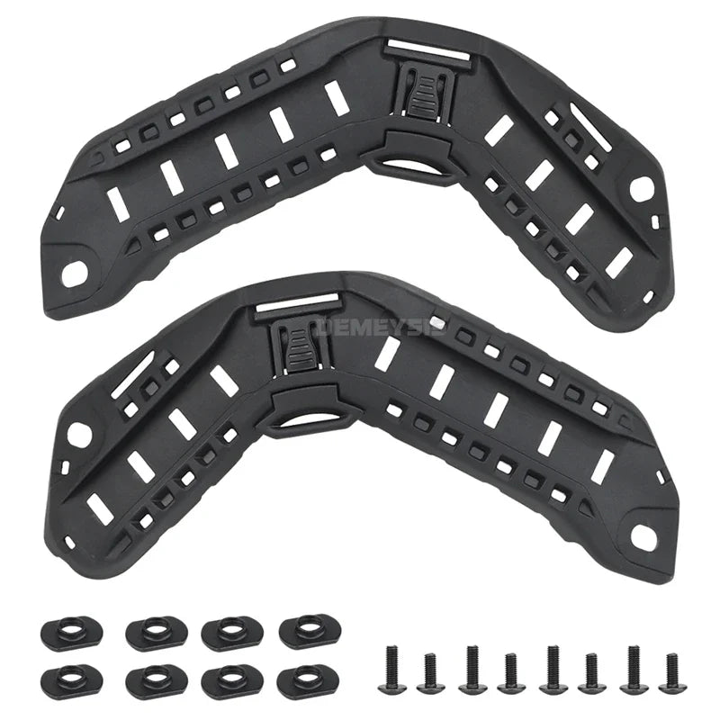 1 Pair Tactical Helmet Side Guide Rails Paintball CS Fast Helmet ARC Guide Rail Adapter Accessories for FAST SF HIGH CUT Helmets