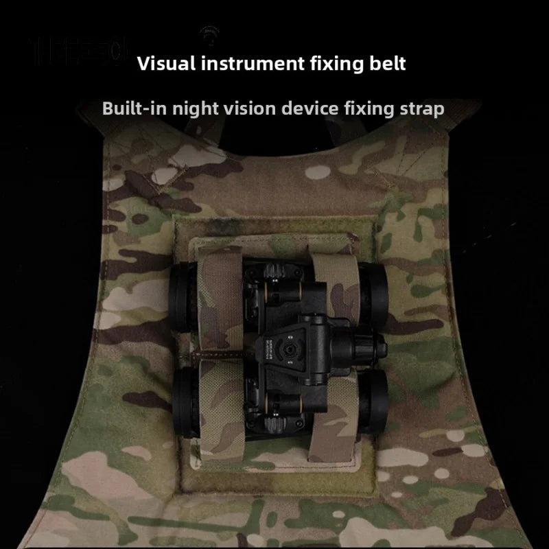 Tactical Helmet NVG Pouch Night Device Organizer Storage Board, Portable Handheld Strap Airsoft Paintball Helm