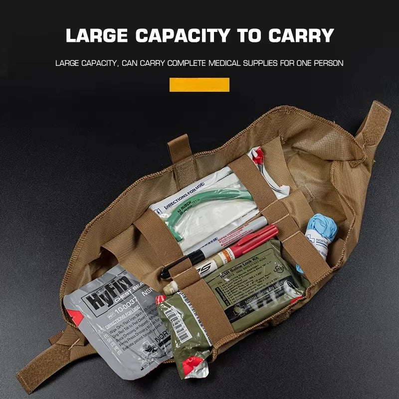 Tactical Trauma Pouch Roll 1 First-aid Kit D3CRM MK4 Waist Bag EDC Medical Rapid Belt Bag Airsoft Huntin Vest Plate Carrier Gear