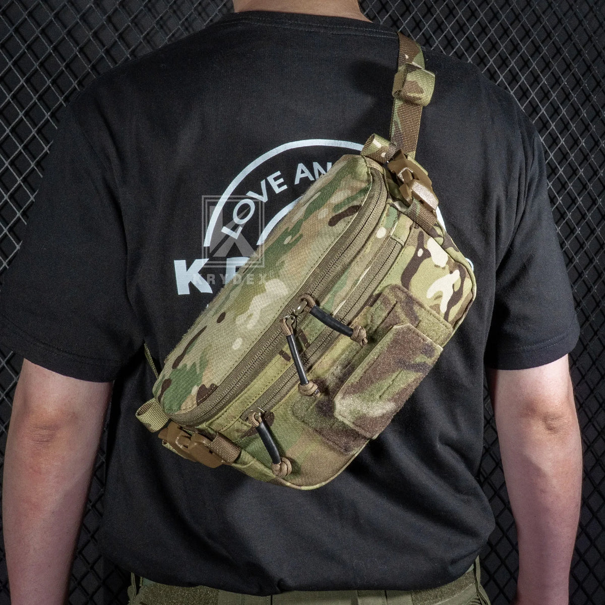 KRYDEX Tactical Hanger Pouch 3-in-1 Convertible Dangler Drop Pouch Multi-Function Sling Tool Bag Waist Fanny Abdominal Pack