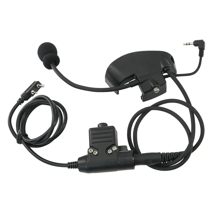 Tactical Headset Electronic Shooting Earmuffs with External Microphone Kit for Howard Leight Impact Sports Tactical Headset