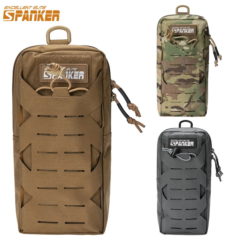 Tactical Molle Pouch Waist Bag Outdoor Men EDC Tool Bag Utility Gadget Organizer Vest Pack Water Bottle Bag Phone Case