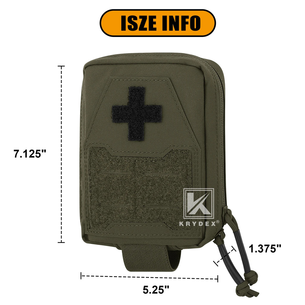 KRYDEX Tactical Medical IFAK Pouch First Aid Holder Tourniquet Trauma Bag For Vest Belt Hunting Outdoor Accessories