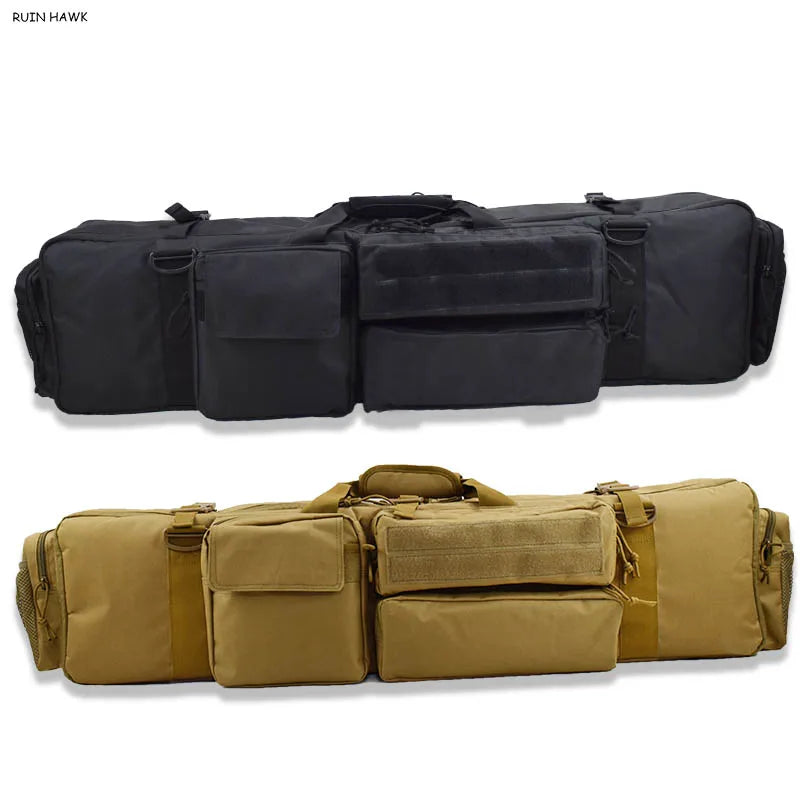 1000D Oxford Tactical Hunting Gun Carrying Bag Heavy Duty Colored Bullet Air Gun Box with Shoulder Strap for Outdoor Equipment