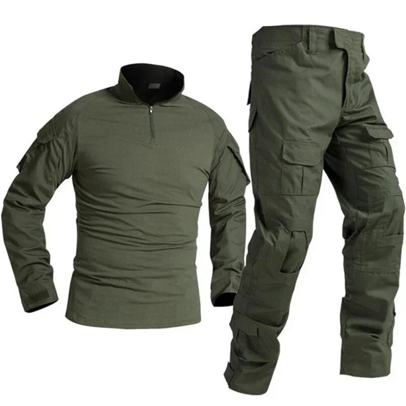 Tactical Outdoor Uniform Sport Clothes Suits Training Suit Camouflage Hunting Shirts Pants Training Sets Hiking Pant Men