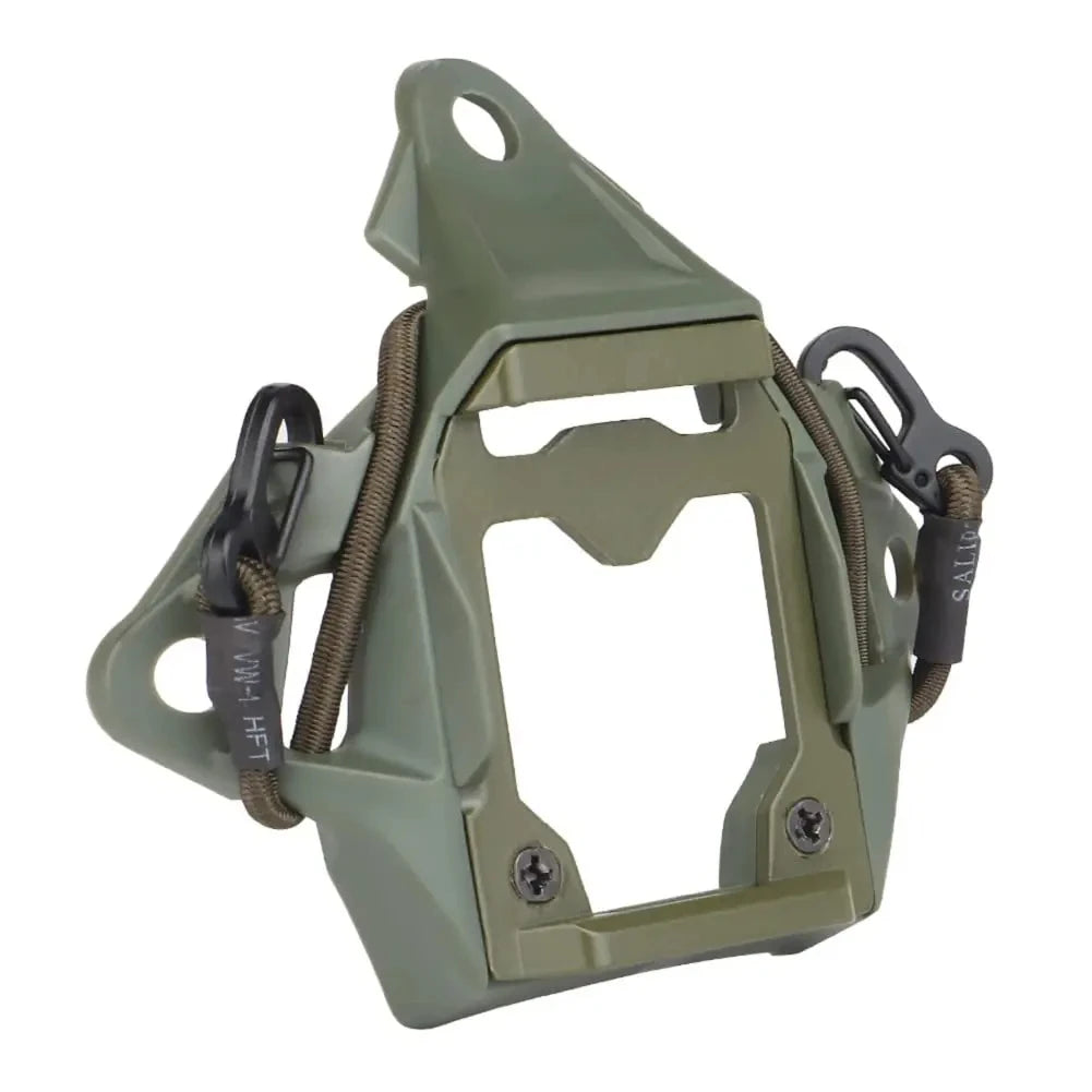Aluminum Alloy VAS Shroud NVG Mount Adapter with Hook Rope Tactical Helmet Bracket Accessories for FAST Helmet Outdoor Airsoft