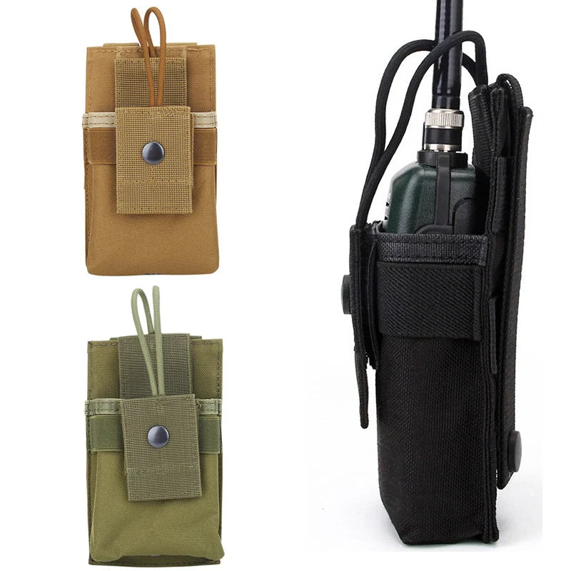 Molle System Walkie-talkie Bag Multifunctional Camouflage Accessory Bag Outdoor Sports Wireless Calling Machine Bag Pocket