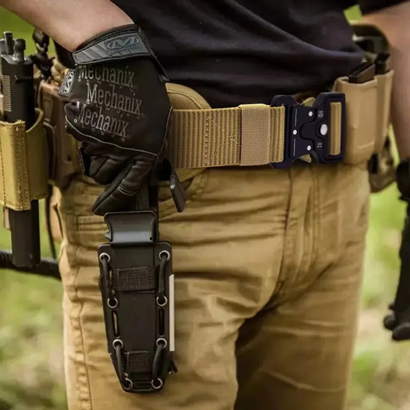 Military Fan Outdoor Multifunctional Belt Quick Release Buckle Molle Tactical Waist Seal Field Training Combination Belt Set