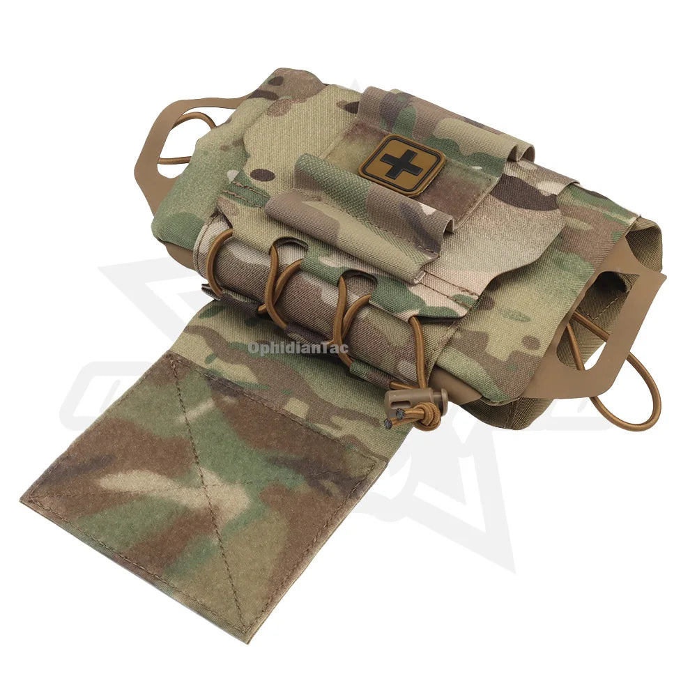OPHIDIAN  First Aid Kit - MOLLE Compatible Hunting Hanging Bag Portable emergency supply storage for outdoor survival activities