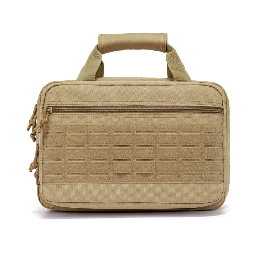 Multi functional handbag with multiple layers of pockets, durable and reinforced fabric
