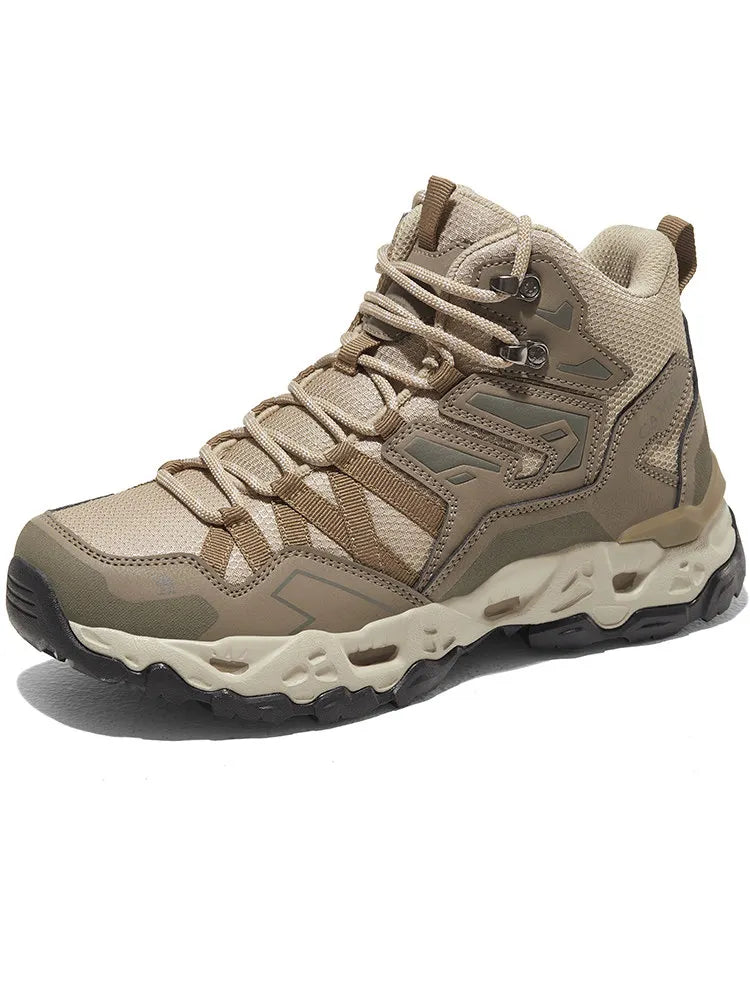 Golden Camel Men's Outdoor Hiking Boots High-Top Lace-Up Non-slip Sports Casual Trekking Boot 2025 Winter Suede Warm Women Shoes