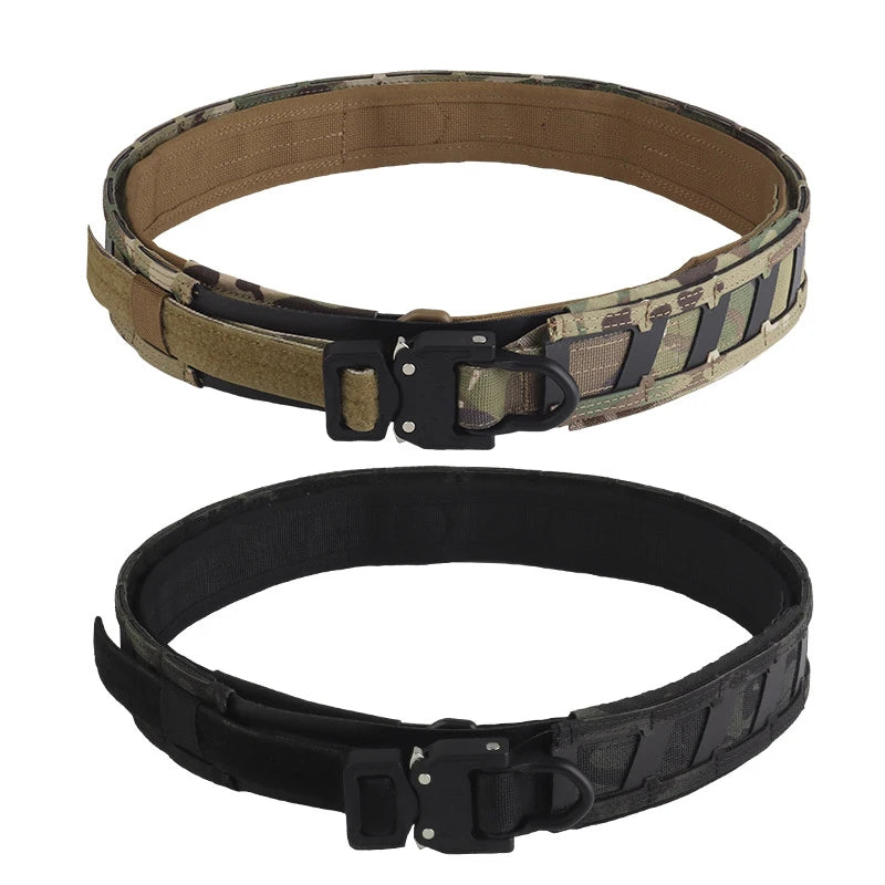 Hot Tactical Magnetic Quick Positioning Waist Belt M System Mounted with Inner and Outer Double-Layer Waist Belts