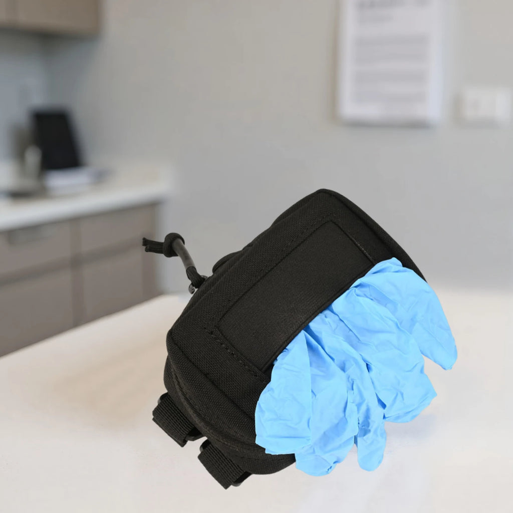 Sports Training Gloves Bag Disposable Glove Pouch Nylon Duty Belt Gloves Pouch EMT Bag Lightweight Outdoor Accessories Bag