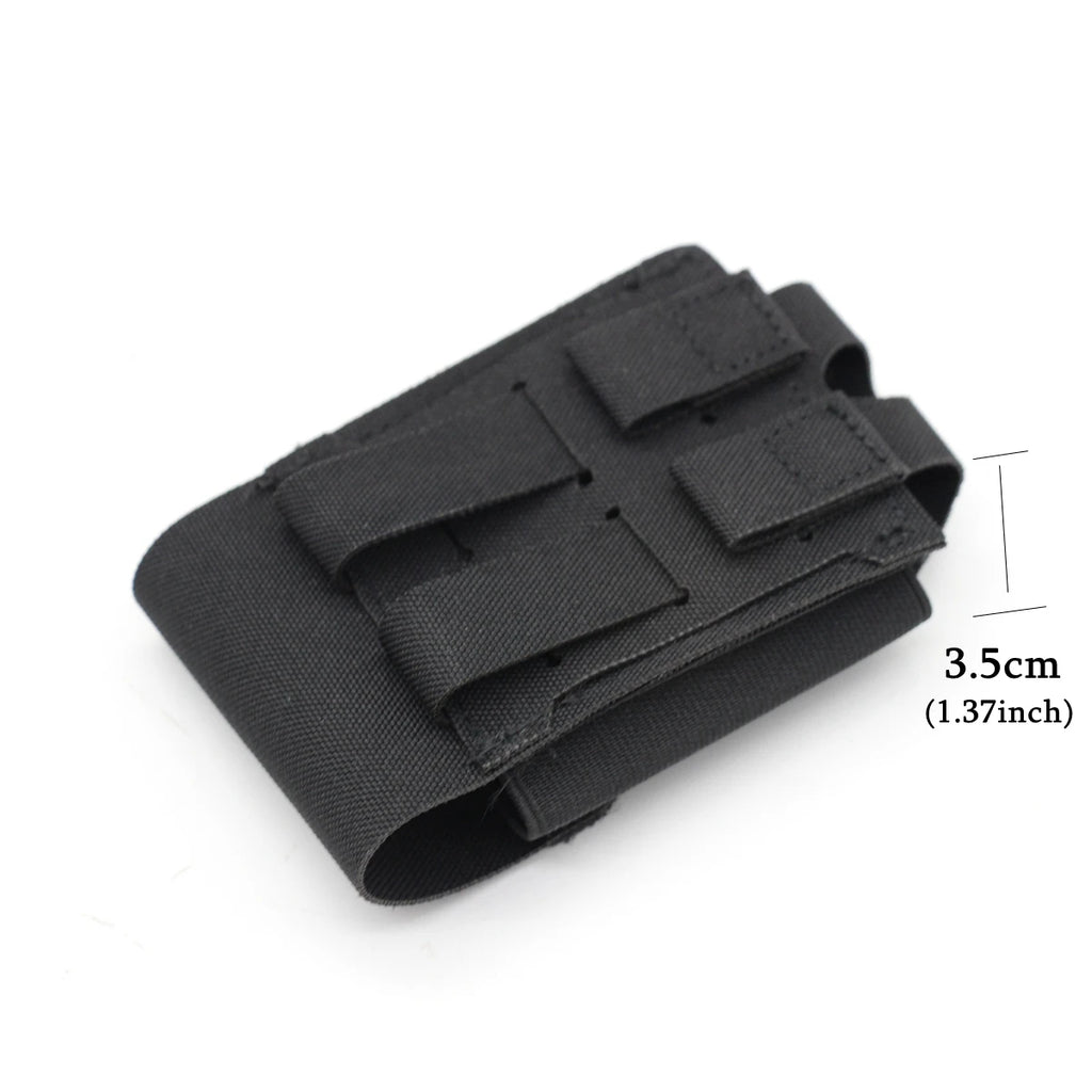 Tactical Handcuff Bag Case Molle Shackle Leather Case Belt Cuff Case Work Belt Vest Law Enforcement Accessories Outdoor Bag